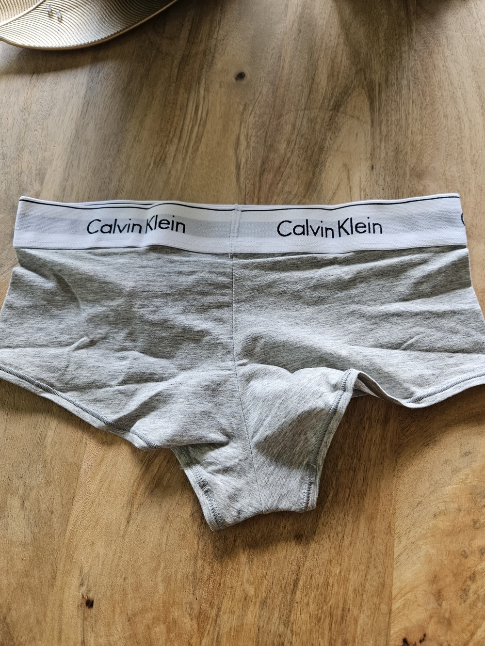Calvin Klein Gray Logo Boyshorts - Picture 4 of 5
